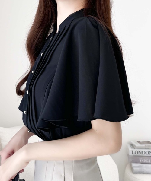 「mily bilet」 半袖シャツ MEDIUM ブラック レディース_画像4