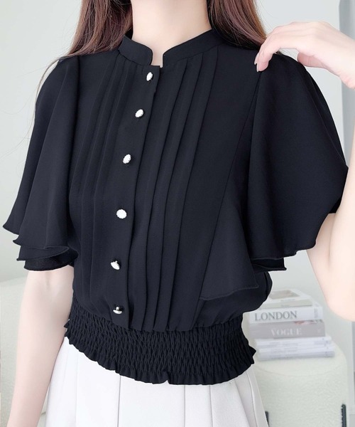 「mily bilet」 半袖シャツ MEDIUM ブラック レディース_画像5