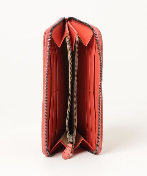 Bottega Veneta イントレチャート 長財布 ブラック&オレンジ BOTTEGA VENETA（ボッテガ・ヴェネタ） イントレチャート 長財布