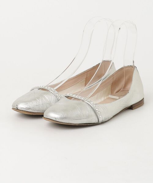 Repetto レペット　バレエシューズ シルバー　39 パンプス　フラット repetto（レペット） フラットパンプス 39.5 シルバー レディース