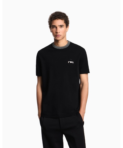 EMPORIO ARMANI tシャツ 「エンポリオ アルマーニ」ASV Tシャツ ピケ