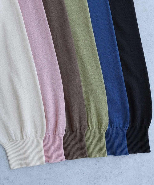 「andme」 「alma design」ニットカーディガン M クリーム レディース_画像9
