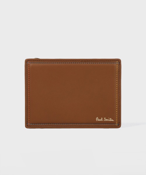 新品 ポールスミス 定期入れ パスケース カラーブロックゴート ブラック/レッド 新品 ポールスミス 定期入れ パスケース カラーブロックゴート