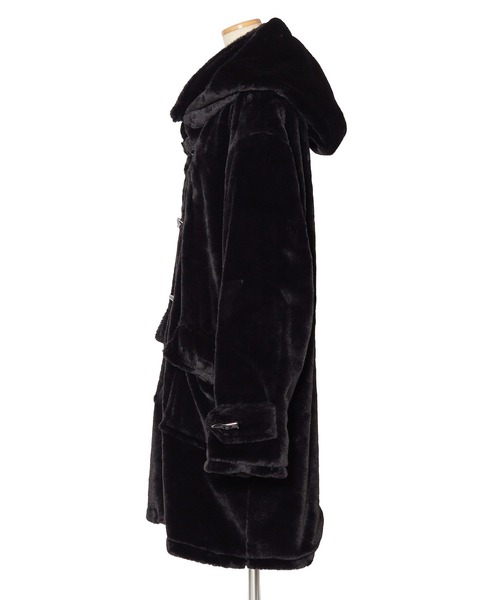 コート ダッフルコート ショートファーオーバーサイズダッフルコート