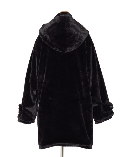 コート ダッフルコート ショートファーオーバーサイズダッフルコート