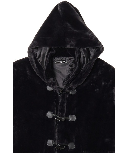 コート ダッフルコート ショートファーオーバーサイズダッフルコート