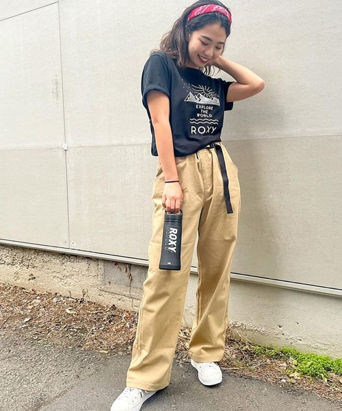ROXY パンツ チノパン SAILBOAT/ロキシーウエストゴムストレッチ