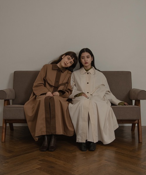 コート トレンチコート bi fabric trench coat