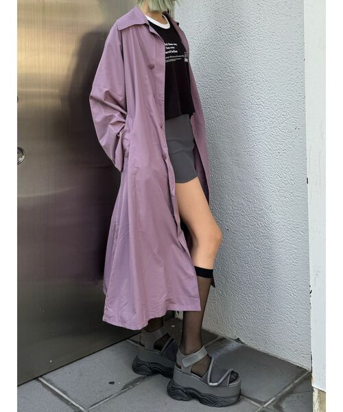 EMODA トレンチコート コート ルーズトレンチコート レディース