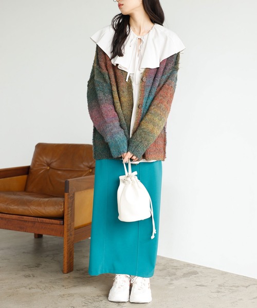 GeeRA（ジーラ） カーディガン マーブルカラーニットカーディガン