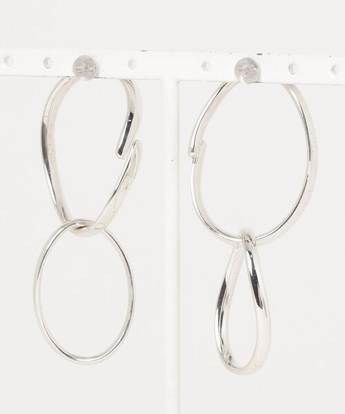 ピアス 「IRIS 47」fusion pierce silver AN49SV レディースの画像
