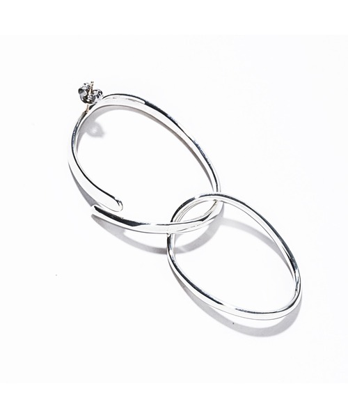 ピアス 「IRIS 47」fusion pierce silver AN49SV レディースの画像