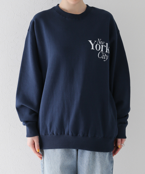 ✨完売　NYC × GOOD ROCK SPEED/ロゴ スエット emmi×GOOD ROCK SPEED×NYC】クルーネックロゴスウエット