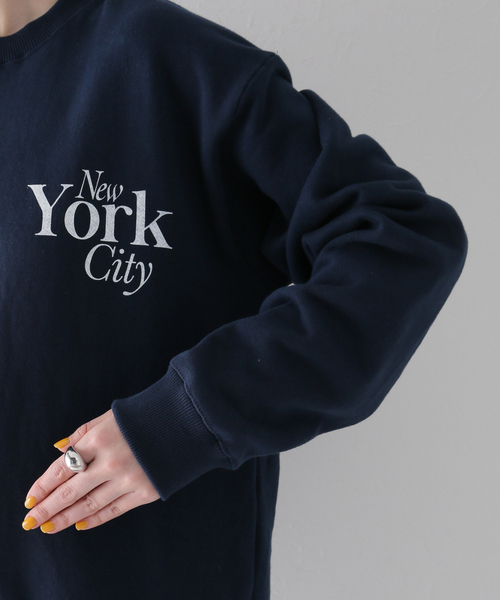 美品 グッドロックスピード NYC ロゴ ビックスウェットシャツ スウェット 「GOOD ROCK SPEED/グッドロックスピード」NYC Logo
