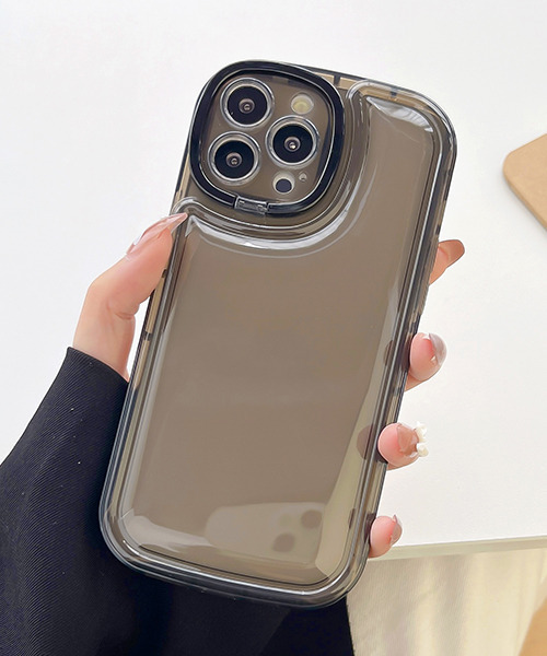 c.u.l モバイルケース スタンド付き クリアカラー iPhoneカバー