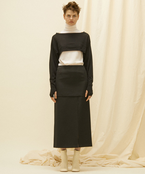 ニット セーター CURRENTAGE/Turtlrneck＆Cropped top Layer knit レディース CURRENTAGE ニット セーター CURRENTAGE/Turtlrneck＆Cropped