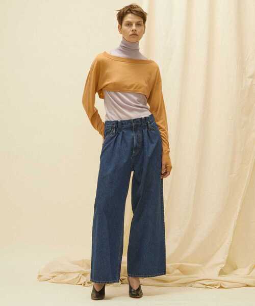 CURRENTAGE カレンテージ ニット タートルネック CURRENTAGE ニット セーター CURRENTAGE/Turtlrneck＆Cropped
