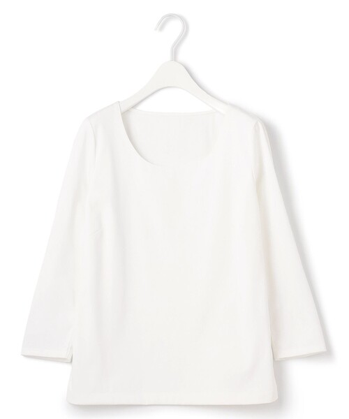 tシャツ 「洗える」 スーペリアジャージー Uネックプルオーバー レディース