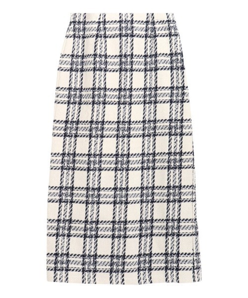Pierrot（ピエロ） スカート ロング丈ウールタッチチェック柄ロング