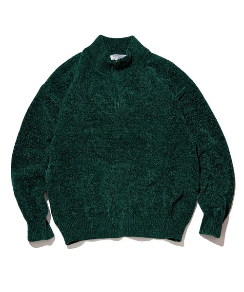 NO NEED（ノーニード） セーター ニット モールハーフジッププル