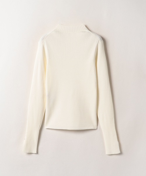 【新品未使用✨25SS】allureville リブニット 白 allureville（アルアバイル） ニット セーター キリカエリブプル
