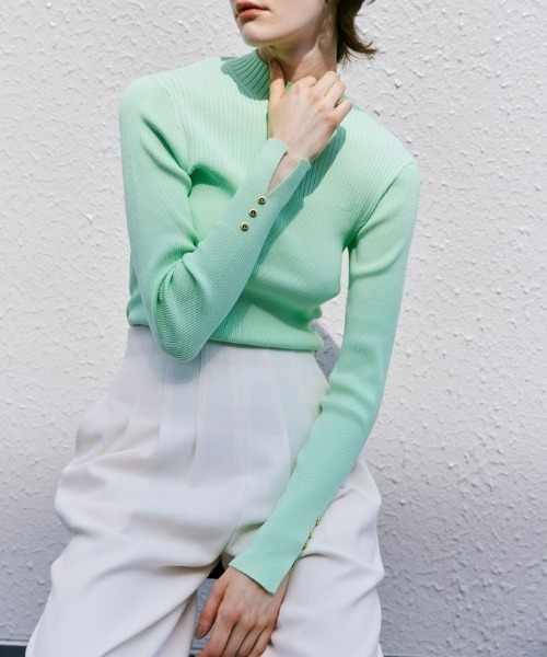 allureville（アルアバイル） ニット セーター キリカエリブプル