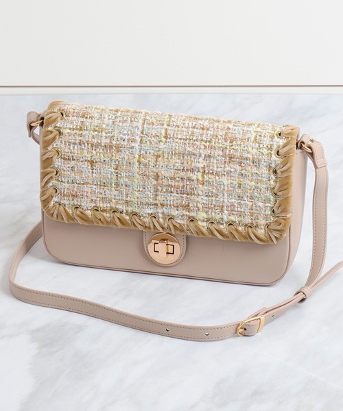 年始限定SALE♡ 【新品】ダイアナ ツイードハンドバッグ artemis by DIANA（アルテミス by ダイアナ） ハンドバッグ ツイード