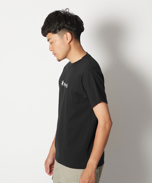 snow peak tシャツ Soft Cotton Logo Short Sleeve T-Shirt