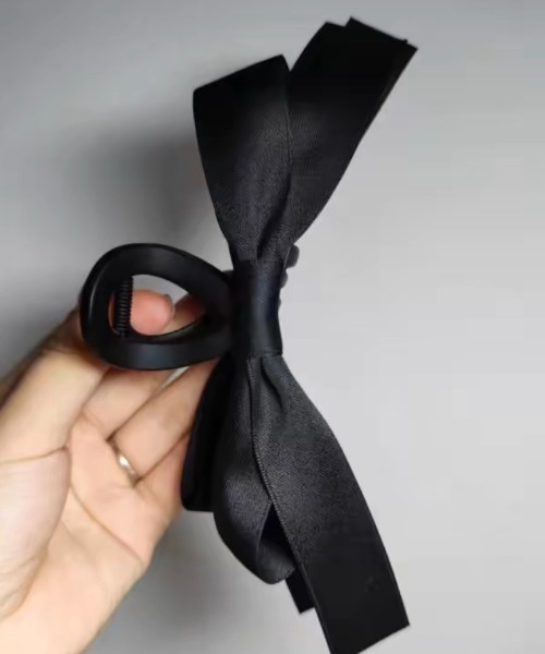 ブラックリボン ヘアクリップ Amazon.co.jp: ブラックリボンヘアーリボンクリップ サテン