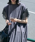 ワンピース 「forksy.」ラメフリルスリー...の詳細画像1