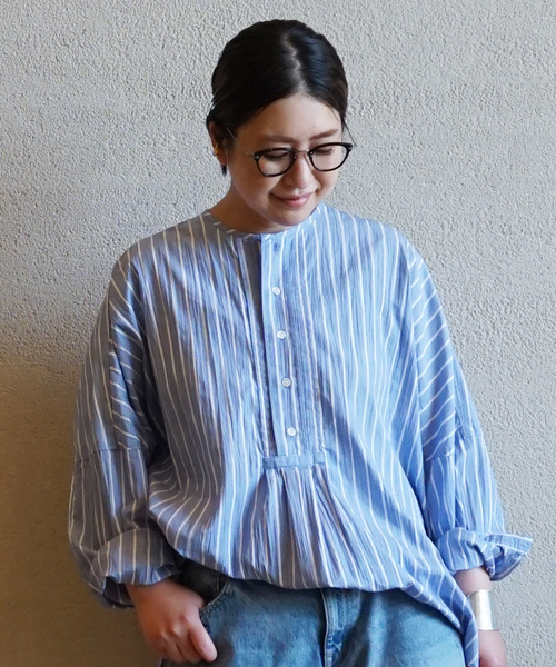 レディース 「JOURNAL STANDARD LUXE」 長袖ブラウス MEDIUM ブルー 81533406ZOZOTOWN