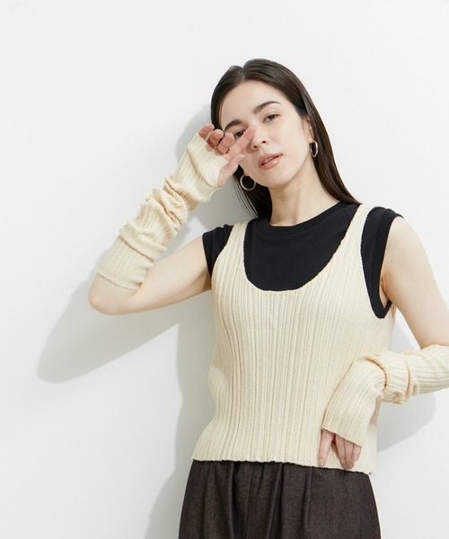 LE CERCLE par rope' タンクトップ ノースリーブ 「SETアイテム