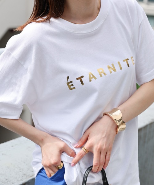 CHANEL スタッフ ユニフォーム 衣装 フロッキー プリント Tシャツ S CHANEL スタッフ ユニフォーム 衣装 フロッキー プリント T