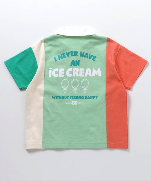 アプレレクール　サーティーワン　コラボ　ポロシャツ apres les cours 子供服 セットアップ キッズ サーティワン 半袖