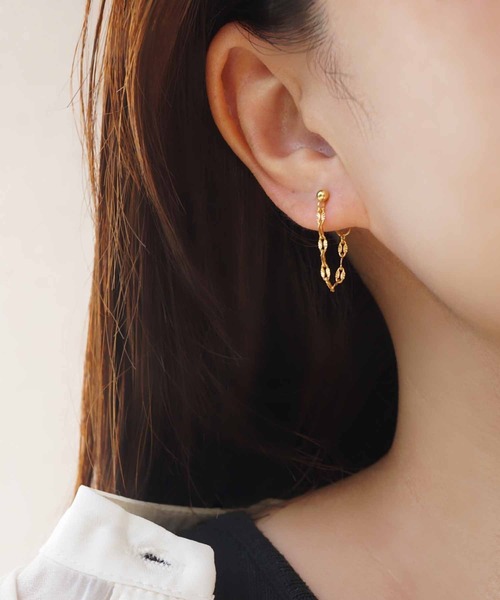 CERCA サージカルステンレス uvカット アレルギー対応 ピアス saran