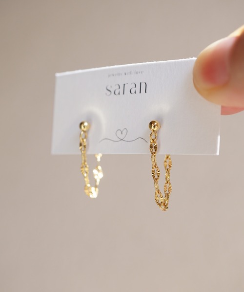CERCA サージカルステンレス アレルギー対応 ピアス saran jewelry