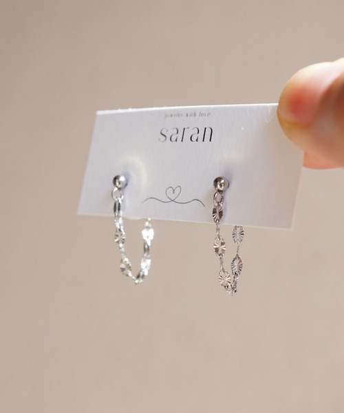 CERCA サージカルステンレス アレルギー対応 ピアス saran jewelry
