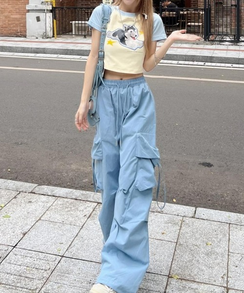 新品　タグ付Maison de Dites パンツ MAISON DE THERESE（メゾン ド テレーズ） ワイドパンツ カーゴパンツ