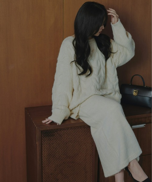 Olu. セットアップ 「rii × Olu.」ニットセットアップ レディース  