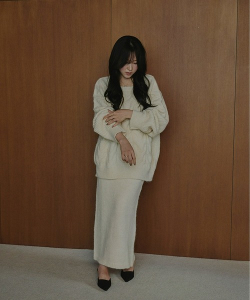 Olu. セットアップ 「rii × Olu.」ニットセットアップ レディース  