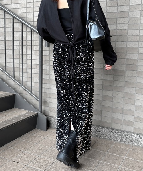 I-SOOK（アイスー） スカート 「ISOOK / アイスー」スパンコールナロー