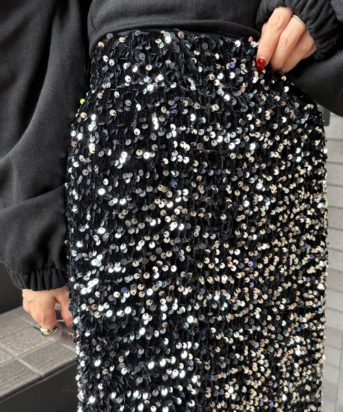 I-SOOK（アイスー） スカート 「ISOOK / アイスー」スパンコールナロー