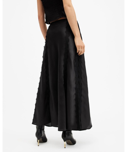 ALLSAINTS（オールセインツ） ロング スカート MORGAN SATIN LACE