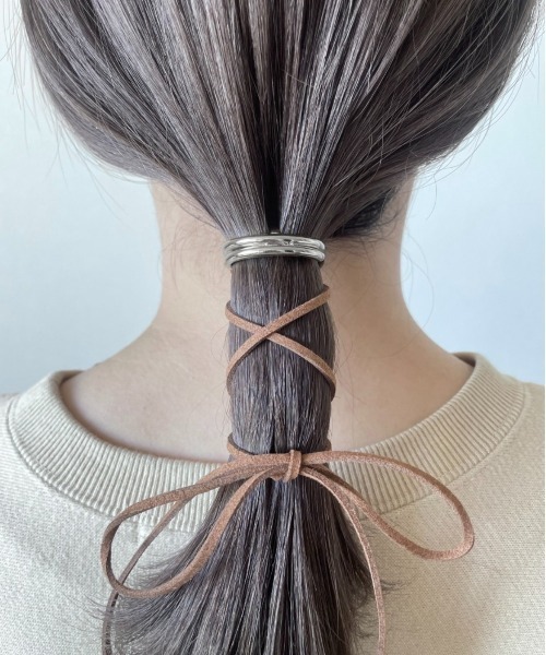 ciite' ヘアゴム グルグルヘアフックスエードリボン : ZOZOTOWN Yahoo