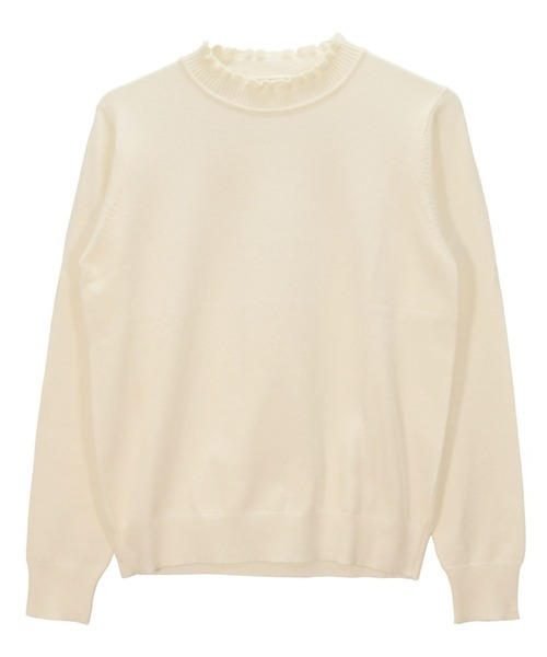 BRICK HOUSE by TOKYO SHIRT ニット セーター フリルネック ニットプル