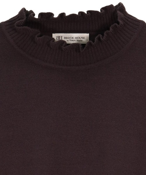 BRICK HOUSE by TOKYO SHIRT ニット セーター フリルネック ニットプル