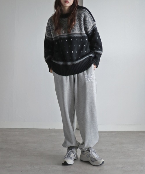 ニット セーター ノルディックアンサンブルニット レディース 20%OFF】nordic ensemble knit～ﾉﾙﾃﾞｨｯｸｱﾝｻﾝﾌﾞﾙﾆｯﾄ | flower