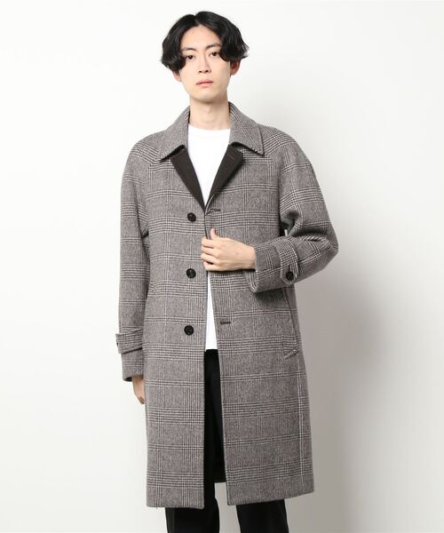 BLACK LABEL CRESTBRIDGE」 ステンカラーコート M ダークブラウン 