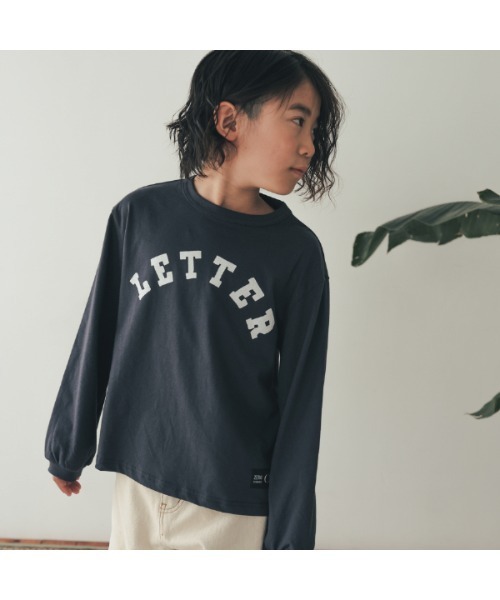 ZERO STANDARD(ゼロスタンダード) tシャツ LETTERロングTシャツ キッズ 子供服 男の子 女の子 : ZOZOTOWN ...