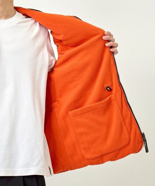 ベスト ジレ 「saby/サバイ」REVERSIBLE PUFF VEST メンズ